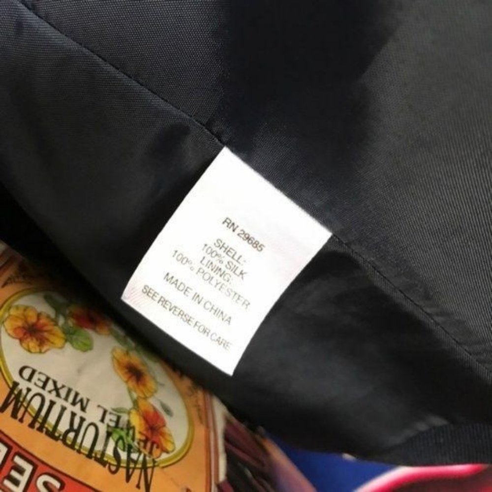 Pendleton Silk Patterned Weave Blazer Ricrac - image 7